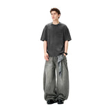 Front Pocket Solid Color Catchall T-Shirt