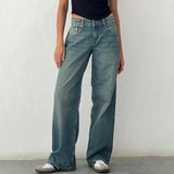 Model wearing the Vintage Vibe Flared Jeans