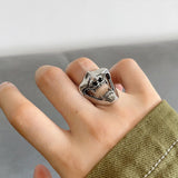 Gothic Vintage Punk Half Face Ring