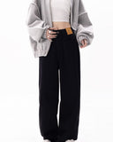 Black Loose Women's Wide Leg Jeans