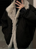 Thick Warm Hip Hop Winter Faux Fur Jacket