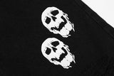 Frayed Skull Denim Jeans