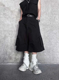 High Quality Solid Color Pockets Jorts