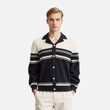 Breathable High Quality Striped Knit Cardigan