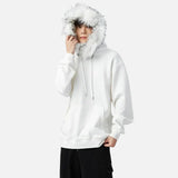 American Heavyweight Fleece Lined Fur Hoodie