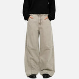 Streetwear Pleated Minimalist Mid Waist Pants