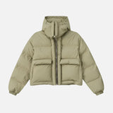 Y2K Korean Solid Color Warm Puffer Jacket