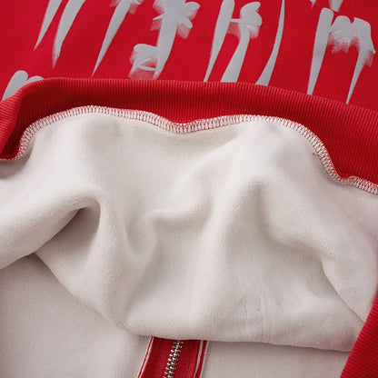 Y2k Gothic Web Zip-Up Hoodie