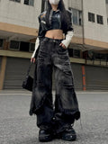 Vintage Streetwear Cool Waif Ripped Denim Jeans