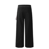 AURA Removable Patchwork Wide Leg Hip Jeans