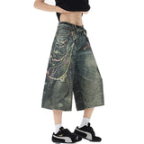 Custom 3D Printed Chain Pattern Jorts