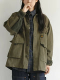 Military Army Retro Denim Jacket