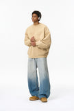 Streetwear Ripped Casual Wide Leg Denim Jeans