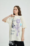 "I Can Pick Star" Devil Horn Skull T-shirt
