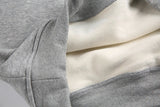 Heavyweight Letter Print Fleece Sporty Hoodie