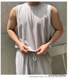 Men's Sleepwear Summer Cotton Short Sleeve Pajama T-Shirt