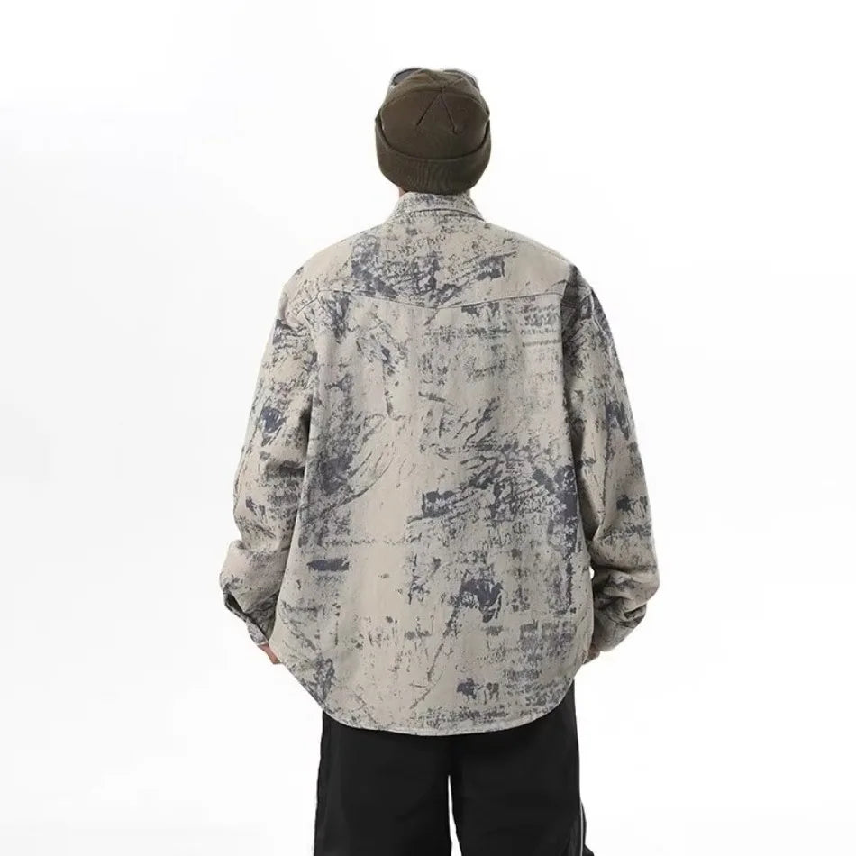 Zenith American High Street Tie Dye Denim Jacket