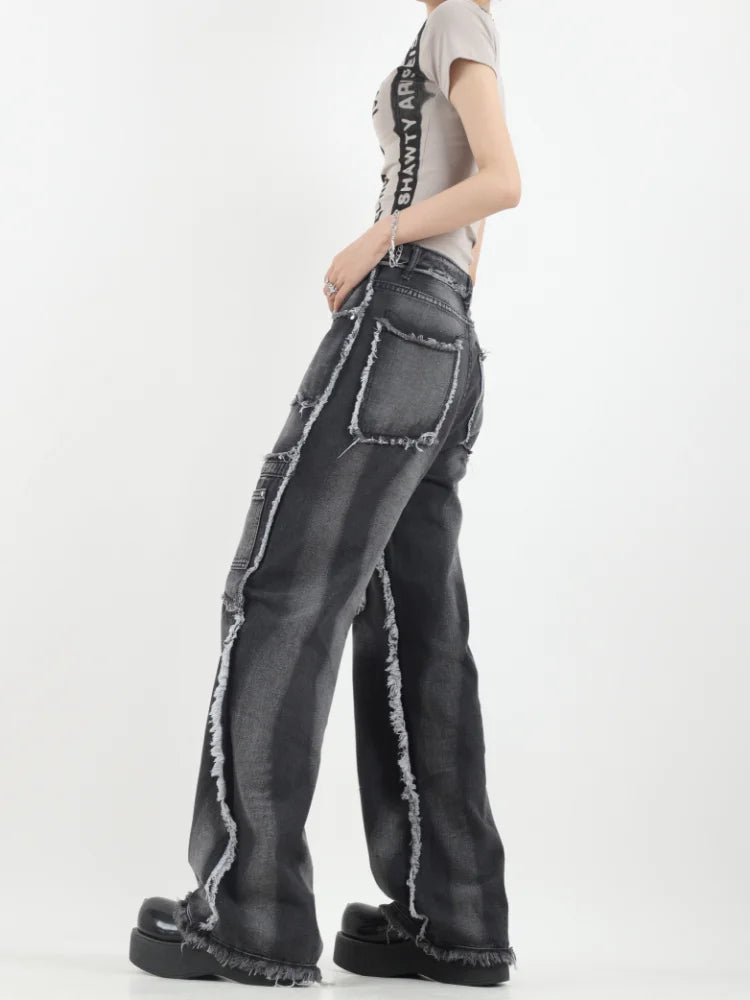 Urban Patchwork Denim Jeans