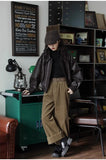 Classic Brown Handsome Short PU Leather Jacket