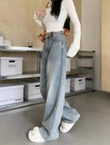 Vintage High Waisted Embroidered Denim Jeans