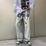 Vintage Belt Baggy Jeans
