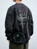 Y2K Oversized Loose Fit Round Neck Sweatshirt