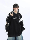 American Style Hip Hop Loose Print Sweathirt