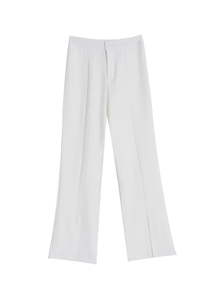 Slim High-waisted Flared Women's Pants