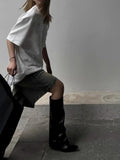 Women Streeteare High Waist Denim Short
