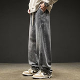 Streetwear Cool Autumn High Street Wide Leg Jeans