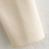 Elegant Ivory Knitted Women Cardigan