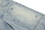 Streetwear Distressed Loose Wide Leg Denim Short