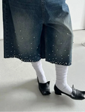 Women Flaffy Streetwear Calf Length Jorts