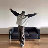 Casual Luxury Knitted Patchwork Relax Sweater
