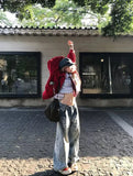 Y2K Durable Streetwear Gothic Wide Leg Jeans