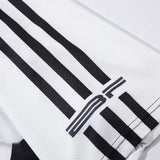 Feather Print Mesh Stripe Sport Polyester T-Shirt