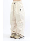 Elastic-waist Baggy Pants