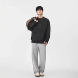 Cozy Textured Striped Crew Neck Sweater