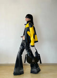 Vintage Black Retro Wide Leg Jeans
