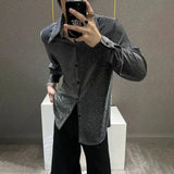 Shiny Gold Stamped Ballroom Shirt