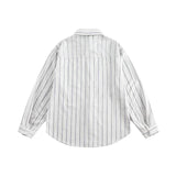 Oversize Embroidered Casual Long Sleeve Shirt