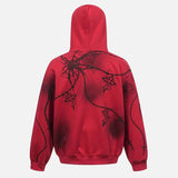 Goyhic Cross Print Oversized Hip Hop Hoodie