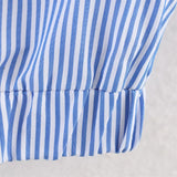Breathable Striped Love Patch Zipper Shirt
