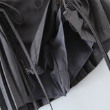 Split Sexy Pleated Mini Skirts