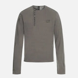 Chic Print Button Henley Collar T-Shirt