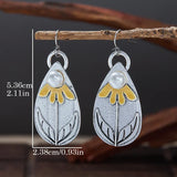 Vintage Boho Pearl Teardrop Earrings