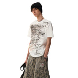 Stylish Personalized Printed Loose Short Sleeve T-Shirt