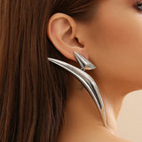 Exaggerated Irregular Geometric Big Stud Earring
