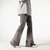 Vintage Gray Flared Baggy Hip Hop Jeans