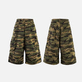 Trendy Jungle Camo Cargo Jorts